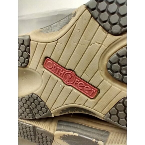 Orthofeet Highline 487 Mens 10 2E Wide Brown Boot Lace-Up Leather Comfort - Picture 12 of 16